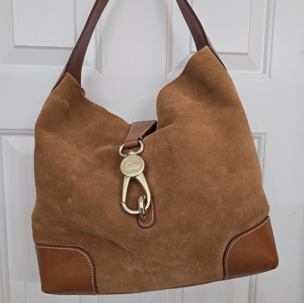 NWOT Dooney and Bourke suade tote, never used